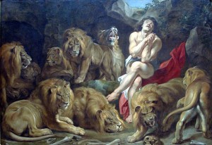 Daniel in the Lions Den 1613-1615 by Peter Paul Ruben 